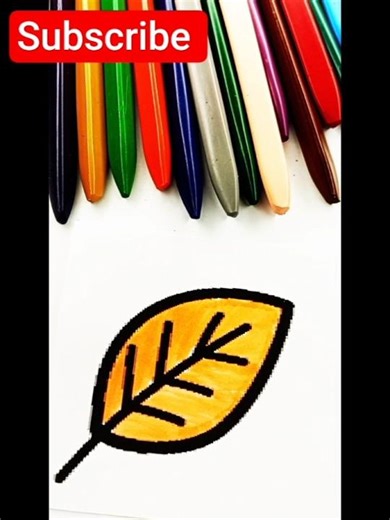 Autumn Leaf Coloring 🍂 Relaxing Art for Adults | Satisfying Coloring #Shorts