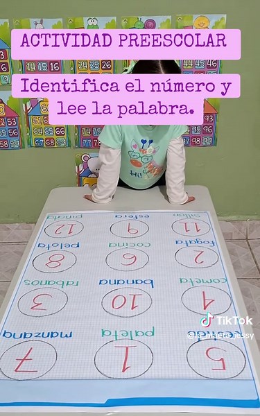 Actividades de Números y Palabras para Preescolar