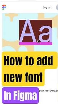 How to add new font in Figma #figmatutorial