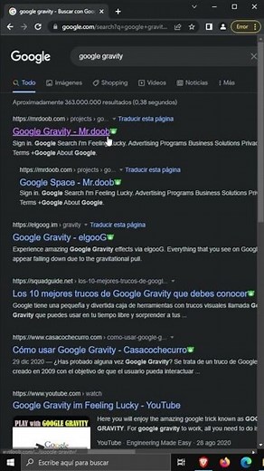 HAZ QUE GOOGLE PIERDA LA GRAVEDAD 😱 - GOOGLE GRAVITY #shorts