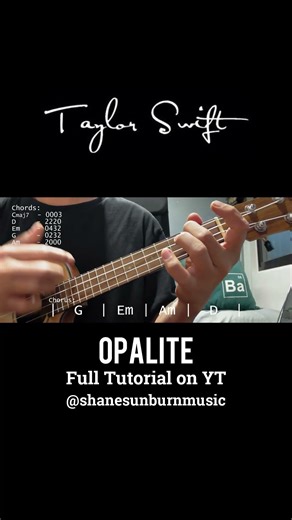Taylor Swift Opalite #shorts #ukulele #taylorswift #ukulelelessons #opalite #opalitecover #swifties