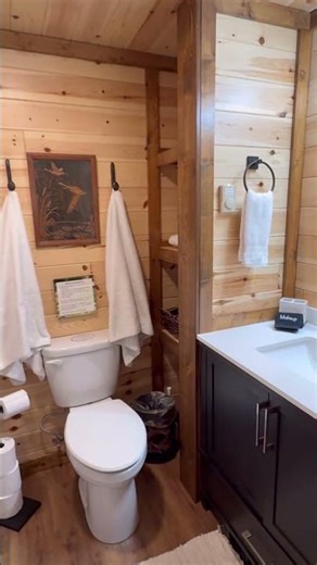 Cabin bedroom tour. 2 bedrooms 2 bath Amish built #forsale #montana #cabin #realestate #houseforsale