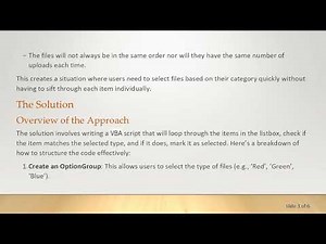 Simplifying Multi-Listbox Selections in Access with VBA for Efficient File Management