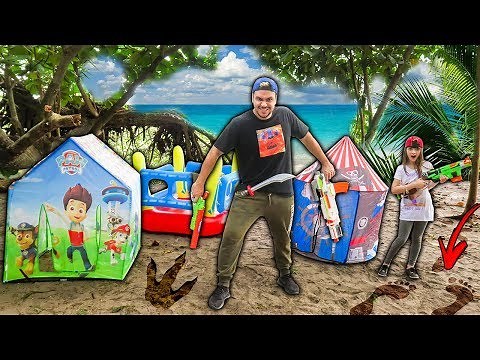 WE WENT BACK TO THE SECRET BEACH AND FOUND A FOOTPRINT!!