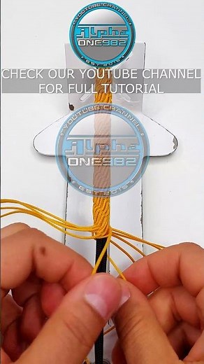 Golden Paracord Bracelet Micro cord Knot Tutorial