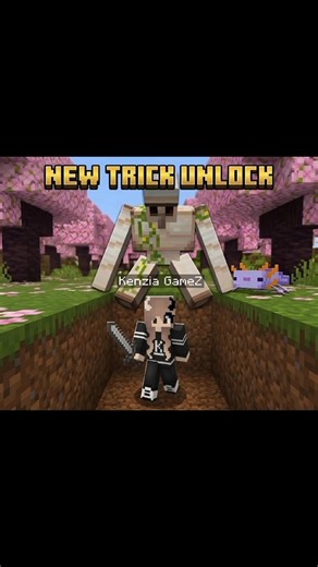 New trick unlock|| #minecraft #minecraftshorts #mincraftgame #kenziagamez #edit #mincraftvideo