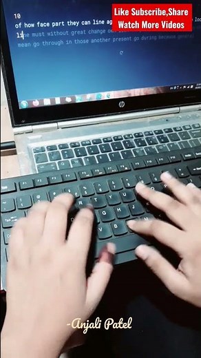 82 Wpm English Typing Speed #anjalipatel #shorts #protypers #indian #live #englishtyping #indian