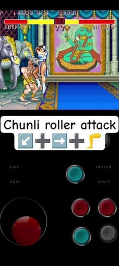 chunli vs dhalsim attack roller 🦵 | Tutorial sf2