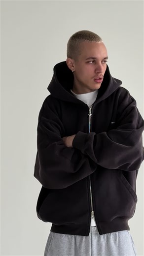 FORM Zip Hoody ★ Antique Black