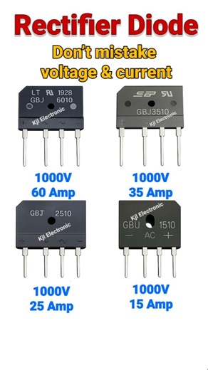 Don’t Confuse Voltage & Current | Rectifier Diode Explained | #shorts