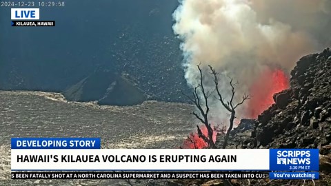 Hawaii's Kilauea volcano erupts with sudden new activity
