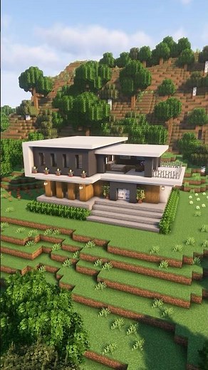 Minecraft Large Modern House Build