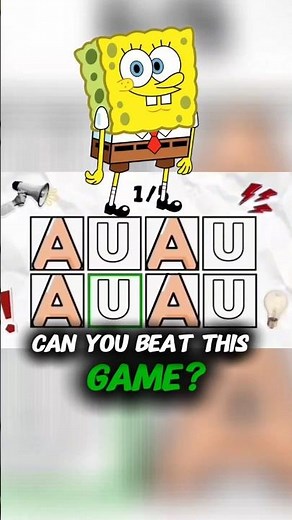 Say the Word On Beat Challenge Or SpongeBob Appears! #shorts #funny