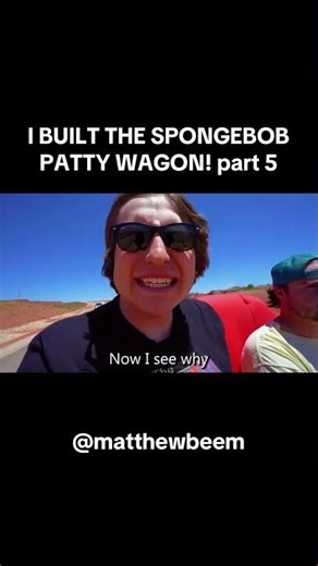 I BUILT THE SPONGEBOB PATTY WAGON! part 5 #matthewbeem #beemteam #spongebob #carsoftiktok