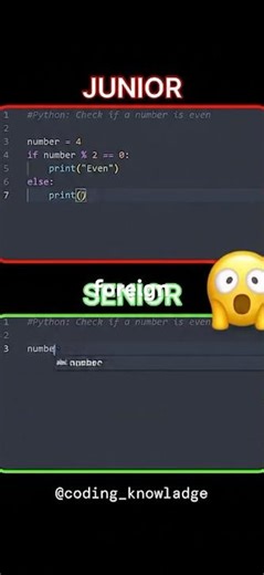 Senior vs Junior #coding