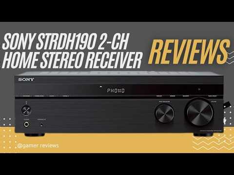 Sony STR-DH190 Stereo Receiver Review – Bluetooth Home Audio Amplifier