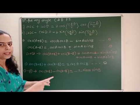 CosA + cosB, sinA + sinB, cosA - cosB, sinA - sinB