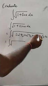 Evaluate ∫√(1 + sin x) dx | Smart Half-Angle Trick | Class 12 Integration #class12maths #jee #tricks