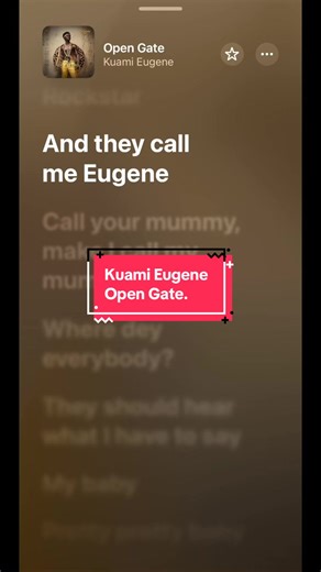 Part 593 | Kuami Eugene - Open Gate. @Kuami Eugene #fypシ #ghanatiktok🇬🇭 #nigeriantiktok🇳🇬 #lyrics_songs #opengate