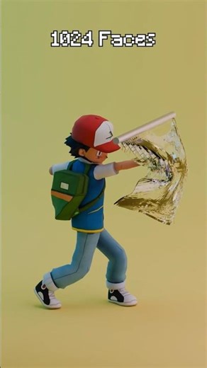 Pokemon Ash vs Realistic Glass | 3D Simulation #asmr #pokemon #satisfying