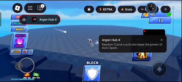 Guía completa para usar Argon Hub en Blade Ball