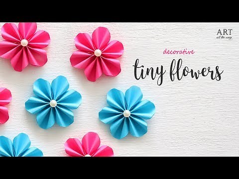 DIY Tiny Paper Flowers | Flower Making | DIY Flower