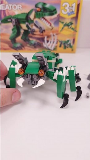 LEGO Creator Ant (138 pcs)[31058] Alternate Build for Mighty Dinosaurs #shorts ‪@SPEEDBrickBuild‬