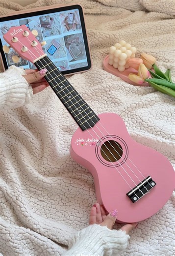 Pink Ukulele Tutorial and Covers Compilation