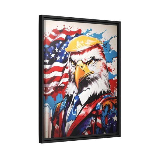 Trump Eagle Pop Art Canvas Print: Patriotic Home Office Decor - Etsy