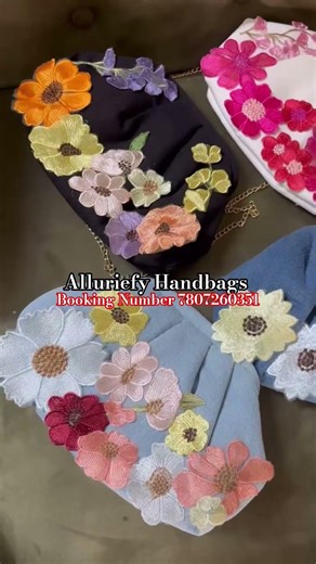 New Launch Flower hand Bags #shorts #viralvideos #viralyoutubeshorts #handbags #alluriefy #wedding