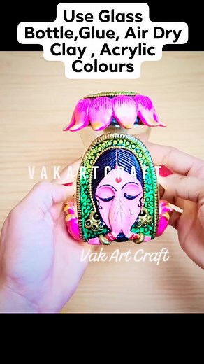 Welcome lady Bottle Craft 💗 Cute Tin Can Reuse Idea💗Clay Work On Tin Can #diy #bottlecraft #bottleart#welcomelady #ClayArts #claycraft #homedecor #bestoutofwasteideas #reuse #recycledart #vakartcraft | Vak - Art & Craft