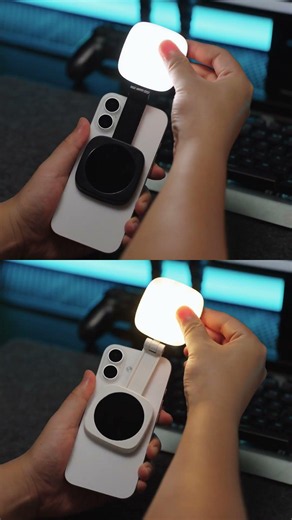 MagSafe snap + 5 color temps + makeup mirror = the only selfie light you need!