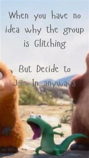 When the Group Has a Bug… And You Install It Too 🦎 #meme #funny #tomthehopperlizard #glitch #shorts