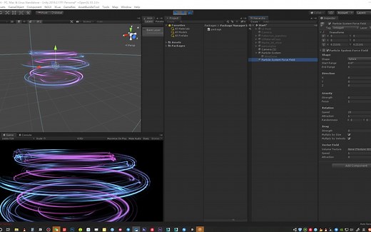 Unity3D_Particle System Force Field