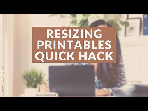 🖨️ How to Resize and Print an A5 Planner Printable to US Letter