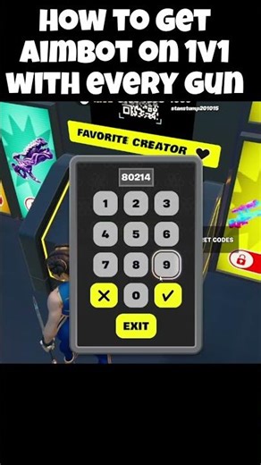 How to get aimbot on 1v1 with every gun