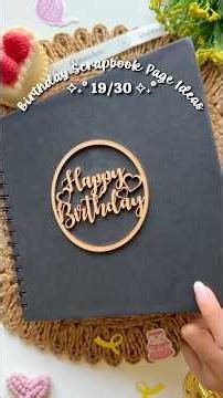 Subscribe for more 🥳 Scrapbook Page idea 19/30 #diy #cardcreations #art #gift #giftideas