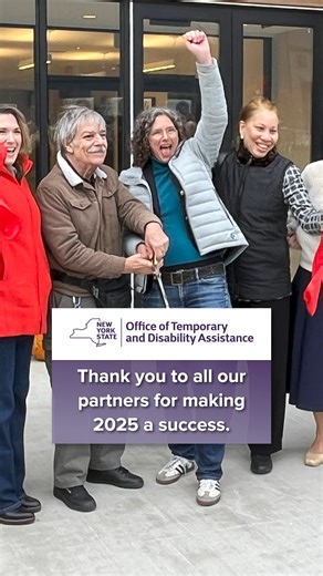 In 2025, OTDA’s Homeless Housing and Assistance Program (HHAP) awarded $125 million in new funding and celebrated milestone events across New York, continuing the program’s longstanding mission of expanding supportive housing options that help individuals and families who have experienced or are at-risk of homelessness live independently and thrive in their communities. | New York State Office of Temporary and Disability Assistance