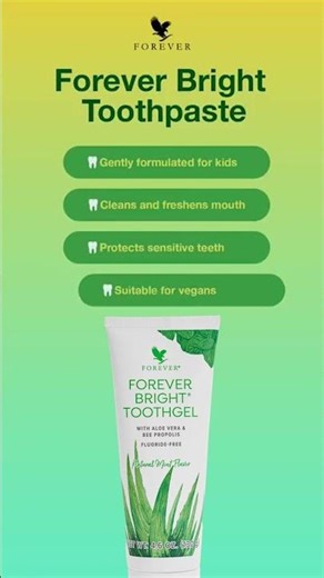 Gentle & Powerful 🌿 | Forever Bright Toothpaste Benefits #Shorts