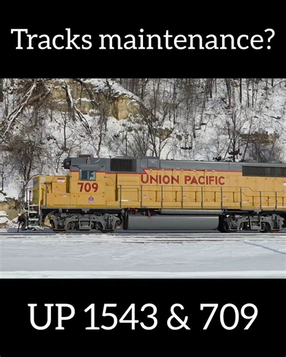 Track inspection? #train #railfanning #railfan #unionpacific #locomotive