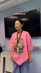 Foreign Language 🤝 Flight Announcement #foryou #reels #cabincrew #foreignlanguage #flightattendant #hospitality #tourism | Hospitality Problems