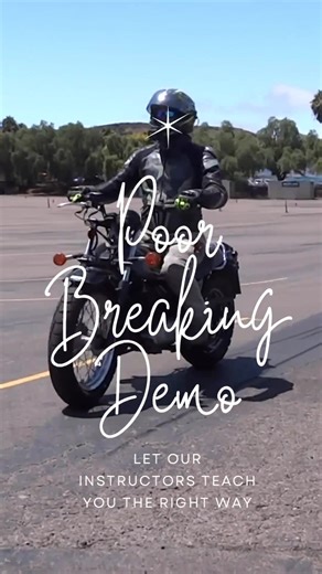Don’t ride like this ❌ — master safe braking with our CMSP beginner course. ✅ Saferide4u.com Learn · Train · Ride @chp_cmsp @lawtigerssandiego #saferide4u #totalcontrol #CMSP #motorcyclesafety #fyp