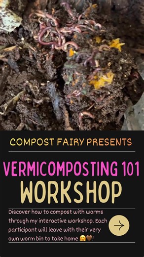 🪱VERMICOMPOSTING WORKSHOP🥳 You saw the juicy deets 😊. I’ll be hosting an in-person vermicompost workshop on Saturday, November 22 from 11:00-12:15 p.m. in Oklahoma City! Each participant will take home their very own wormbin! This workshop will be hands on, educational, and will have you leaving feeling confident about composting with worms 🪱. This class is perfect for those who live in small or limited spaces (like an apartment!), those who know little to nothing about vermicomposting, thos