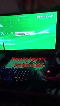how to factory reset your PS3.