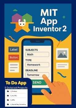 ToDoApp - 5 Projects (MIT App Inventor 2 Tutorials 2025)