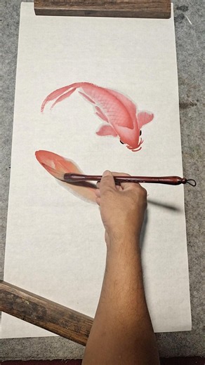 Chinese ink painting: How to paint koi Fish #beginners #simple