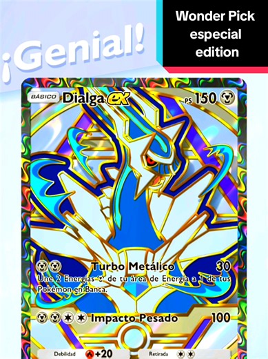 Wonder Pick de Dialga ex Full Art - Edición Especial