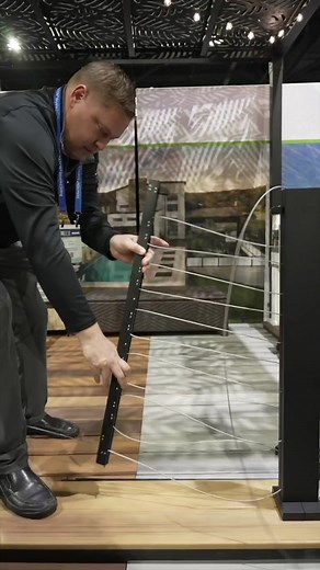 Fastest Railing Install EVER?! #railings #railingdesign #tradeshow #newtech #jlclive