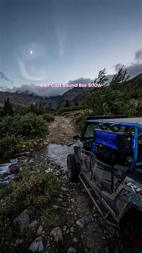 16.5inches Golf Cart Sound Bar | UTV / ATV, Motorcycle Audio with RGB Lighting, Bluetooth & USB/AUX – Outdoor Vehicle Audio System, Waterproof 500W Peak Power, Wireless Connectivity, Weatherproof