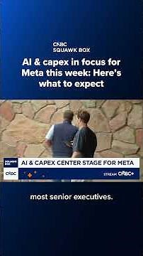AI & capex in focus for Meta this week: Here's what to expect